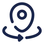 Map Point Rotate SVG Icon